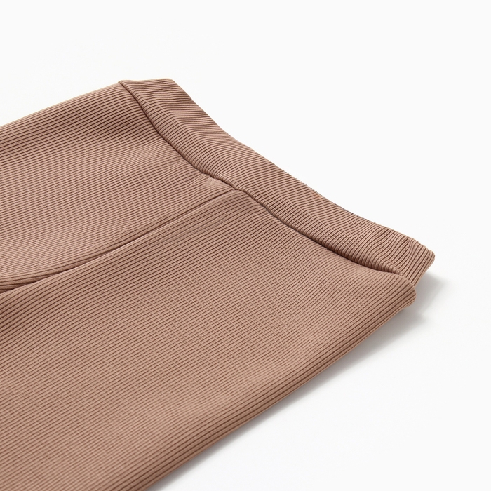 Леггинсы для девочки на флисе Collorista, цвет коричневый, рост 152 см