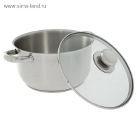 Кастрюля &laquo;Славяна&raquo;, 4 л, d=22 см, капсульное дно, индукция