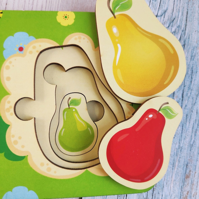 Вкладыш больше-меньше &laquo;Фрукты&raquo;