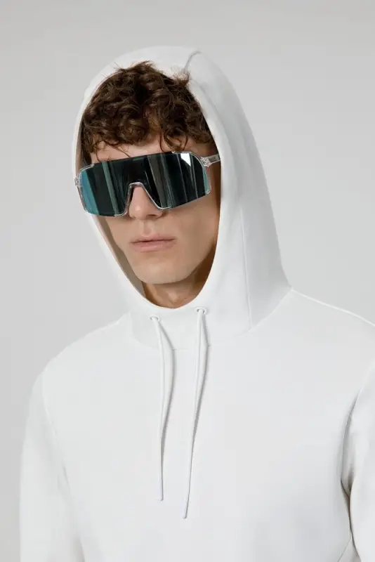 Худи унисекс Begi, молочно-белое, размер XXL