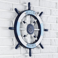 Декор интерьерный «Штурвал» на стену, бело-синий, 45 х 45 х 3 см Декор интерьерный «Штурвал» на стену, бело-синий, 45 х 45 х 3 см