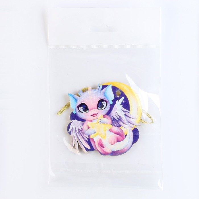 Ёлочная игрушка - подвеска деревянная «Новый год! Ночной Дракон» Ёлочная игрушка - подвеска деревянная «Новый год! Ночной Дракон»