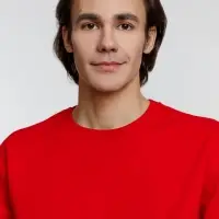 Свитшот унисекс Columbia, красный, размер 3XL