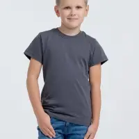 Футболка детская T-Bolka Kids, темно-серая (графит), 12 лет