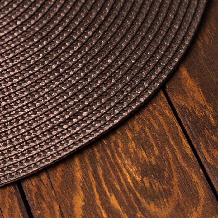 Салфетка сервировочная Доляна &laquo;Классика&raquo;, 38&times;38 см, цвет кофейный