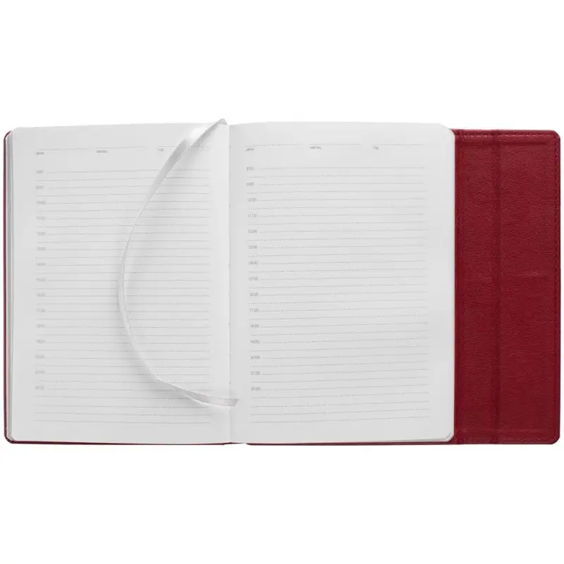 Ежедневник Flap на заказ, недатированный, красный