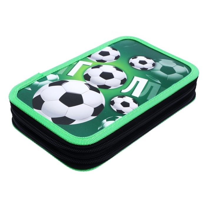 Пенал 2 секции, 125 х 205 х 40 мм, Calligrata 30П26/2 Пенал 2 секции, 125 х 205 х 40 мм, Calligrata 30П26/2 "Гол", ламинированный картон