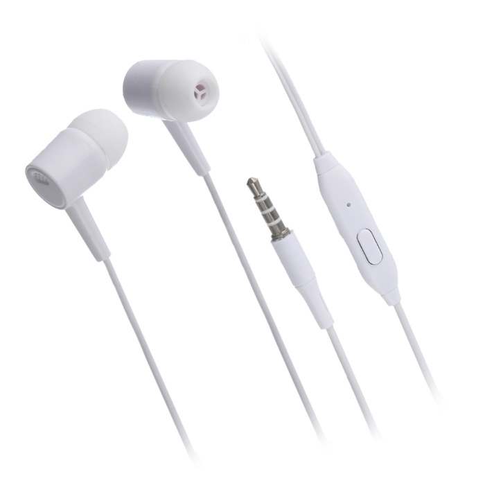 Наушники GoPower GPHP02, проводные, вакуумные, микрофон, 1,2 м, белые Наушники GoPower GPHP02, проводные, вакуумные, микрофон, 1,2 м, белые