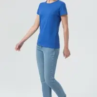 Футболка женская Miss 150 ярко-синяя (royal), размер XXL