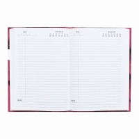 Ежедневник недатированный А5, 160 листов, Calligrata, MAGENTA, глянцевая ламинация