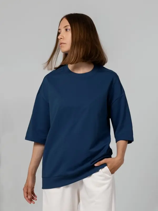 Футболка унисекс Neofit, темно-синяя, размер XS/S