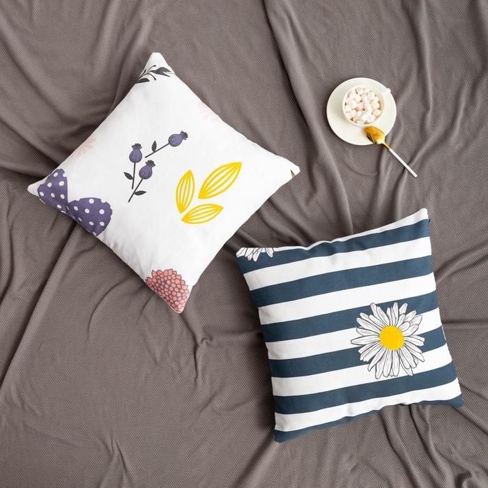 Наволочка декоративная &laquo;Этель&raquo; Flower garden 40х40 см, 100% хлопок