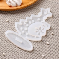 Силиконовая форма «3D Ёлка», 16×9,4 см, цвет прозрачный Силиконовая форма «3D Ёлка», 16×9,4 см, цвет прозрачный