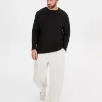 Лонгслив унисекс Siluetti Fuori, черный, размер S/M