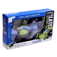 Машинка перевертыш &laquo;Дрифт&raquo;, радиоуправляемая, аккумулятор, на пульте управления, цвет синий