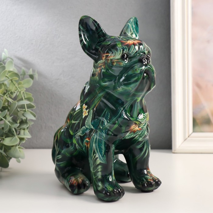 Сувенир полистоун "Бульдог. Джунгли" 13х15,5х21,5 см