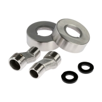 Смеситель для ванны ZEIN ZS5, короткий излив, с душевым набором, нержавеющая сталь, сатин Смеситель для ванны ZEIN ZS5, короткий излив, с душевым набором, нержавеющая сталь, сатин