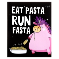 Тетрадь 48 листов в клетку Calligrata "Единорог", обложка мелованный картон, УФ-лак, блок офсет, МИКС