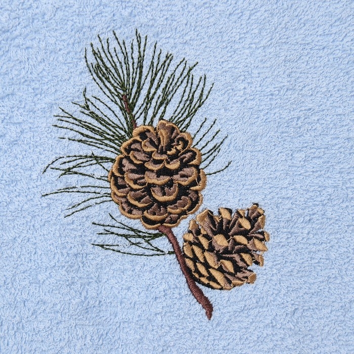 Новый год. Полотенце махровое Новый год. Полотенце махровое "Еловая шишка" 30х60 см, 100% хлопок, 340 г/м2