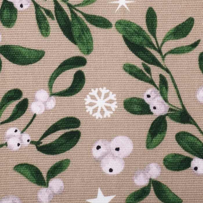 Шторы для кухни "Доляна" Frosty berries с подхватами 150х180 см- 2 шт 164г/м2, 100% хл., рог 1047250