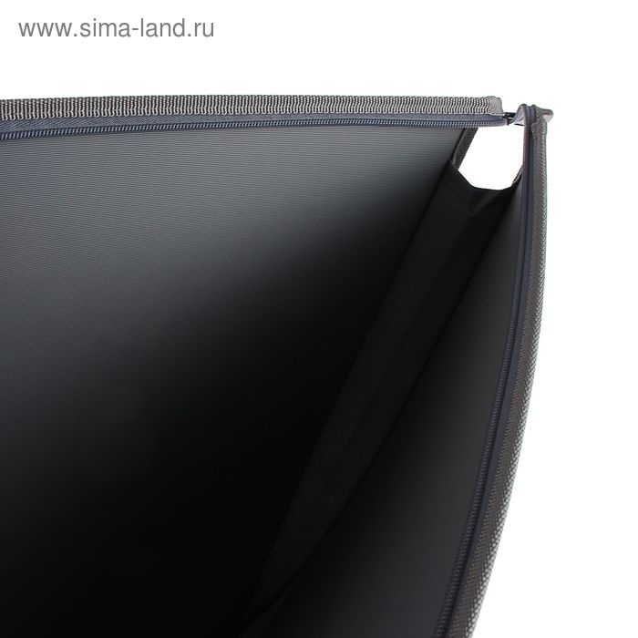 Папка для чертежей и рисунков А1, 900 х 655 х 50 мм, с ручками, пластиковая, молния сверху, ПР 4, 0.9 мм, серая Папка для чертежей и рисунков А1, 900 х 655 х 50 мм, с ручками, пластиковая, молния сверху, ПР 4, 0.9 мм, серая