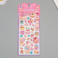 Наклейка пластик мягкие "Сладкая жизнь" МИКС 24х10 см