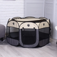 Вольер для животных, тентовый, 8 стенок, 110 х 55 см, серый Вольер для животных, тентовый, 8 стенок, 110 х 55 см, серый