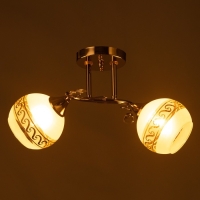 Люстра потолочная Мэй 2хE27 40Вт Золото Люстра потолочная Мэй 2хE27 40Вт Золото