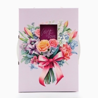 Коробка складная &laquo;Букет для тебя &raquo;, 21 х 15 х 7 см