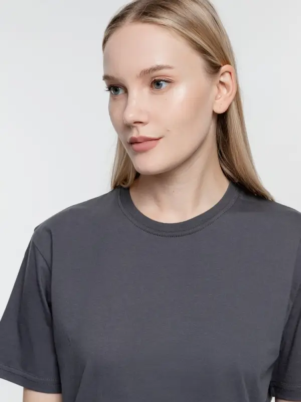 Футболка унисекс T-Bolka 160, темно-серая (графит), размер XXL