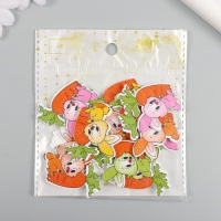 Пуговицы дерево для творчества 2 прокола "Зайчик с морковкой" набор 15 шт 3,3х3,7 см Пуговицы дерево для творчества 2 прокола "Зайчик с морковкой" набор 15 шт 3,3х3,7 см