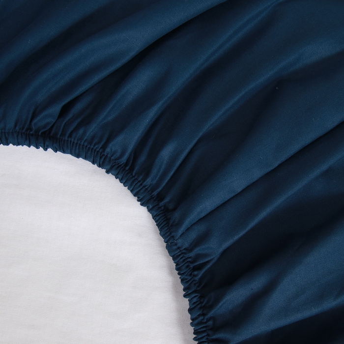 Простыня на резинке LoveLife Sea depth 160*200+25 см, сатин, 125г/м&sup2;