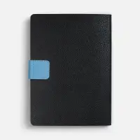 Ежедневник Boom, недатированный, черный с голубым