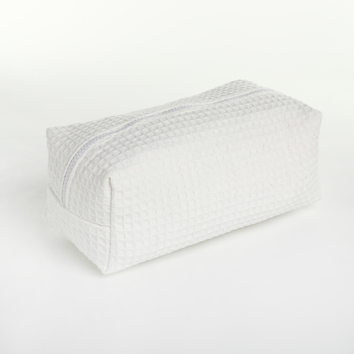 Косметичка на молнии TEXTURA, цвет белый
