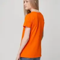 Футболка женская T-bolka Lady оранжевая, размер S