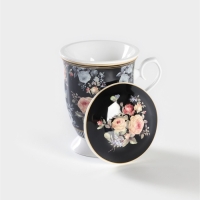 Кружка керамическая с ситом «Кобальт», 300 мл Кружка керамическая с ситом «Кобальт», 300 мл