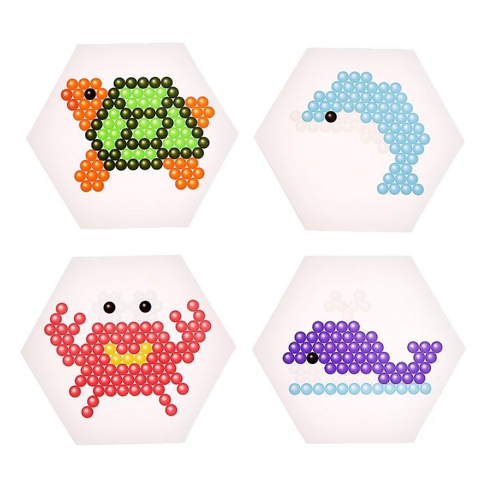 Аквамозаика для детей &laquo;Морские обитатели&raquo;, 320 шариков