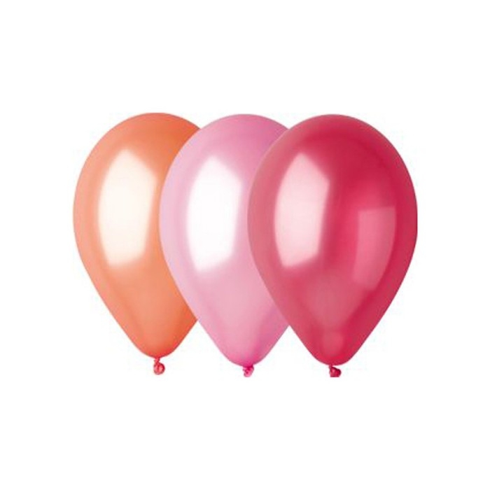 Шар латексный 10", металл, набор 100 шт., цвета МИКС