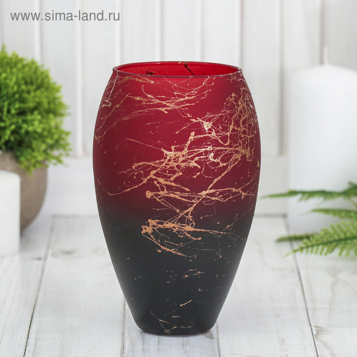 Ваза Ваза "Паутинка-1" малая d-6.5см 16х10 см 0,7 л