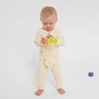 Комбинезон детский MINAKU: Basic Line BABY, цвет молочный, рост 86-92