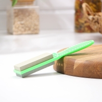 Точилка для металлических ножей с ручкой Доляна, 21,5×4 см, цвет МИКС Точилка для металлических ножей с ручкой Доляна, 21,5×4 см, цвет МИКС