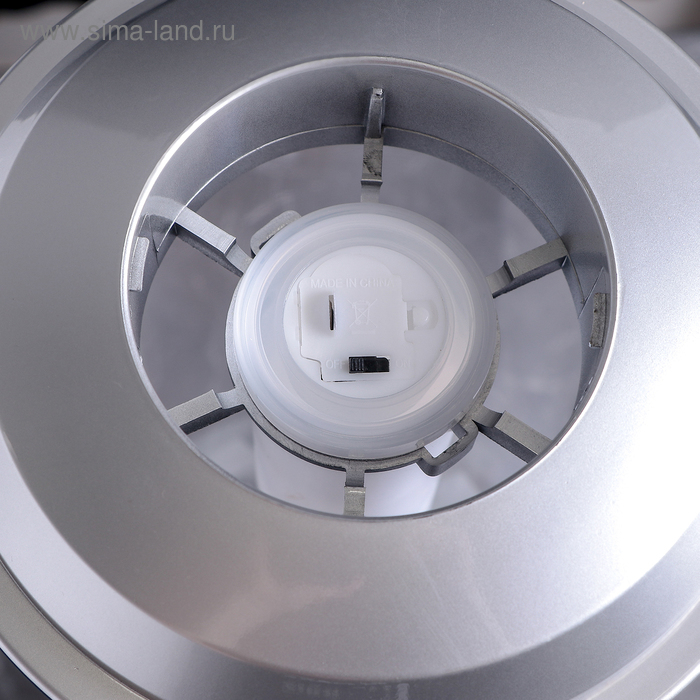 Башня пивная &laquo;Металлик&raquo;, 3 л, колба с подсветкой, 2 батарейки, цвет серебристый