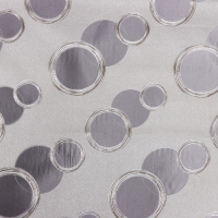 Клеёнка на стол на тканевой основе &laquo;Пузыри&raquo;, рулон 20 метров, ширина 137 см, толщина 0,22 мм, цвет серебряный