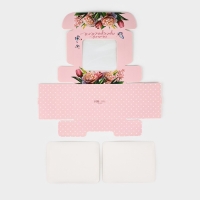 Коробка для эклеров с вкладышами «Самой прекрасной», 15 х 10 х 5 см Коробка для эклеров с вкладышами «Самой прекрасной», 15 х 10 х 5 см