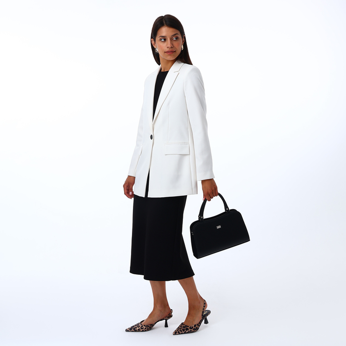 Сумка женская TEXTURA, тоут, средний размер, цвет чёрный