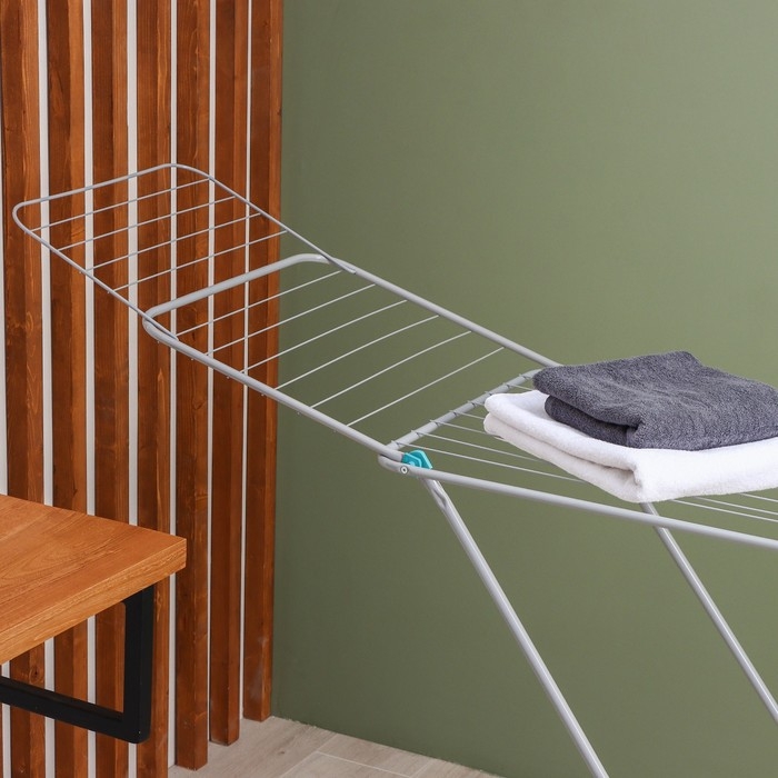 Сушилка для белья напольная, 220×50×90 см, 25 м, цвет хром Сушилка для белья напольная, 220×50×90 см, 25 м, цвет хром