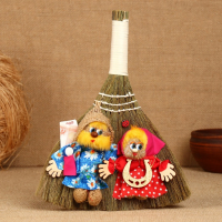 Оберег &laquo;Веник&raquo;, семейная пара, микс