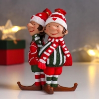 Сувенир полистоун "Помощники Деда Мороза - эльфики" 10,5х5,5х6,5 см Сувенир полистоун "Помощники Деда Мороза - эльфики" 10,5х5,5х6,5 см