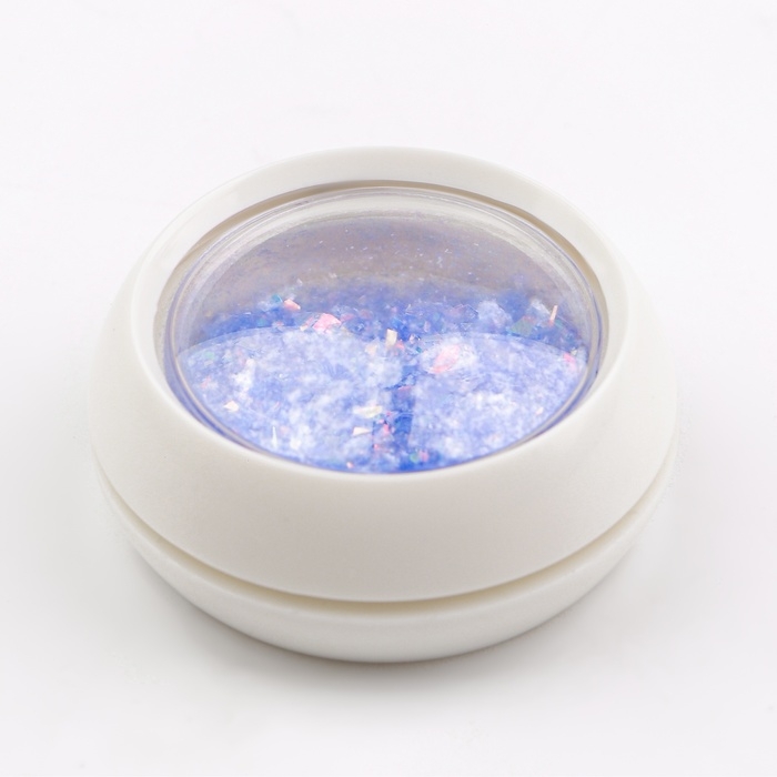 Опаловая пудра для декора ногтей, в баночке, цвет голубой Опаловая пудра для декора ногтей, в баночке, цвет голубой