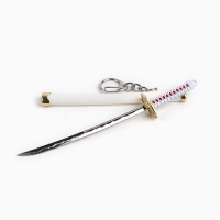 Сувенирное оружие подвесное мини "Катана Зоро", брелок, клинок 7,5 см, микс